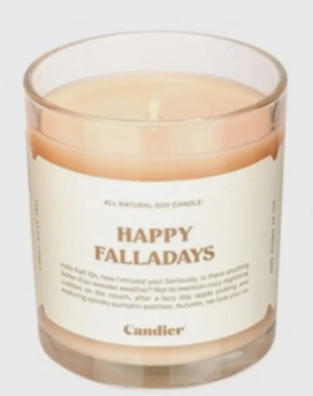 Ryan Porter Candier Happy Falladays Natural Soy Candle 9 oz NWOB